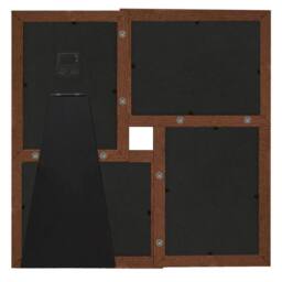 Berkfield Home Modern Collage Photo Frame for 4x(10x15 cm) Picture Dark Brown MDF - Size: 10x15 cm - thumbnail 1