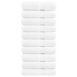 Berkfield Home Premium Shower Towels SOLUND 10pcs White 70x140cm 600gsm - thumbnail 2