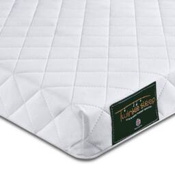 Twinkle Sleep Premium Cot Memory Foam Mattress - Firm, Hypoallergenic - 140x70x10cm in White - thumbnail 1