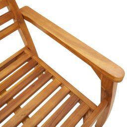 Berkfield Home Garden Chairs 2 pcs 59x55x85 cm Solid Wood Acacia in Brown - Size: 59 x 55 x 85 cm - thumbnail 8