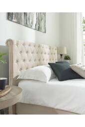 Aspire Chesterfield Ottoman Storage Bed in Natural Linen - Size: Double - thumbnail 6