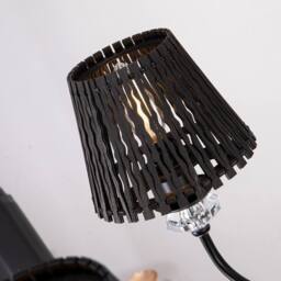 NIVOR 5 Light Dimmable Classic Traditional Crystal Chandelier in Black - thumbnail 8