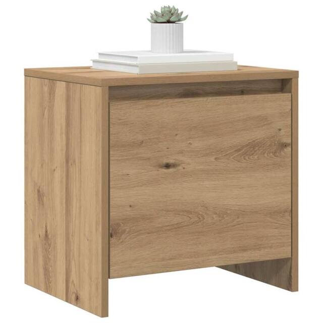 Berkfield Home Traditional Bedside Cabinet Artisan oak Engineered wood in Brown - image 1