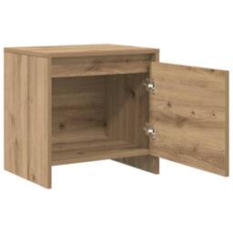 Berkfield Home Traditional Bedside Cabinet Artisan oak Engineered wood in Brown - thumbnail 5