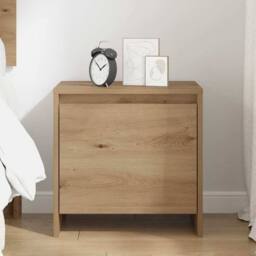 Berkfield Home Traditional Bedside Cabinet Artisan oak Engineered wood in Brown - thumbnail 4