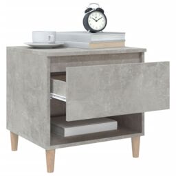 Berkfield Home Bedside Tables 2 pcs Concrete Grey 50x46x50 Engineered Wood - thumbnail 4
