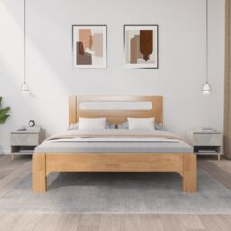 Berkfield Home Bedside Tables 2 pcs Concrete Grey 50x46x50 Engineered Wood - thumbnail 1