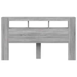 Berkfield Home LED Headboard Grey Sonoma 180x18.5x103.5 cm Engineered Wood - thumbnail 6