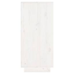 Berkfield Home Sideboard White 60x34x75 cm Solid Wood Pine - Size: 60 x 34 x 75 cm - thumbnail 7