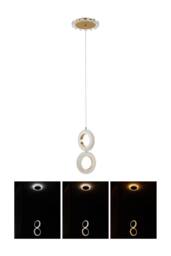Living and Home Modern LED Pendant Light Chandelier in Gold - thumbnail 3