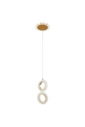 Living and Home Modern LED Pendant Light Chandelier in Gold - thumbnail 4