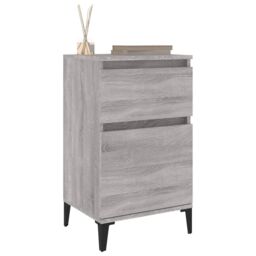Berkfield Home Bedside Cabinets 2 pcs Grey Sonoma 40x35x70 cm - Size: 40 x 35 x 70 cm - thumbnail 4
