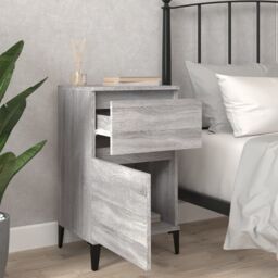 Berkfield Home Bedside Cabinets 2 pcs Grey Sonoma 40x35x70 cm - Size: 40 x 35 x 70 cm - thumbnail 3