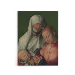 "Artery8 Virgin & Child with Saint Anne Durer Canvas Wall Art Print - Size: W12"" x H16""" - thumbnail 1