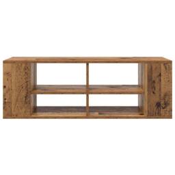 Berkfield Home TV Cabinet with Shelf Old wood 102 x 35 x 35 cm Engineered wood in Brown - thumbnail 5