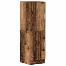 Berkfield Home Durable 3 Piece Kitchen Cabinet Set Old Wood Engineered Wood in Brown - thumbnail 6