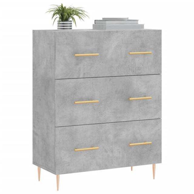 Berkfield Home Sideboard Concrete Grey 69.5x34x90 cm Engineered Wood - image 1