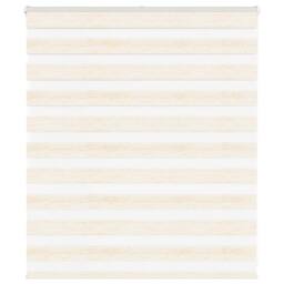 Berkfield Home Zebra Blind Marble Beige 135x100 cm Fabric Width 130.9 cm Polyester - thumbnail 2