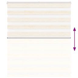 Berkfield Home Zebra Blind Marble Beige 135x100 cm Fabric Width 130.9 cm Polyester - thumbnail 5