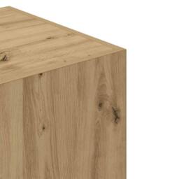 Berkfield Home Wardrobe Artisan Oak 90x52x200 cm Engineered Wood in Brown - Size: 90 x 52 x 200 cm - thumbnail 7