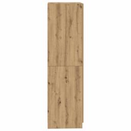 Berkfield Home Wardrobe Artisan Oak 90x52x200 cm Engineered Wood in Brown - Size: 90 x 52 x 200 cm - thumbnail 5