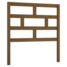 Berkfield Home Bed Headboard Honey Brown 96x4x100 cm Solid Wood Pine - Size: 96 x 4 x 100 cm