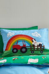 Catherine Lansfield 'Farmyard Animals' Duvet Set in Blue - Size: Junior - thumbnail 3