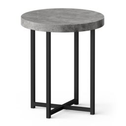 VonHaus Grey Concrete Effect Side Table - thumbnail 9