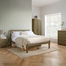 Birlea 2 Door Wardrobe Olive Green Highgate & Oak Farmhouse Shabby Chic - thumbnail 2