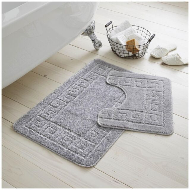 GAVENO CAVAILIA Greek Bath Mat in Silver - image 1