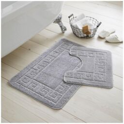 GAVENO CAVAILIA Greek Bath Mat in Silver - thumbnail 1