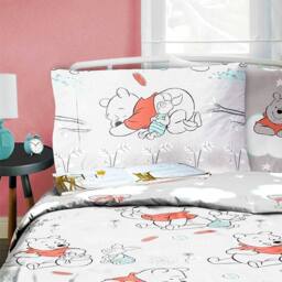 Winnie The Pooh Clouds Reversible Duvet Set in Off-White - Size: Single - thumbnail 3