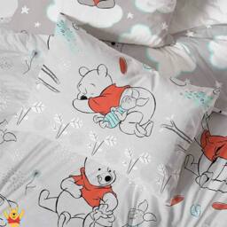 Winnie The Pooh Clouds Reversible Duvet Set in Off-White - Size: Single - thumbnail 4