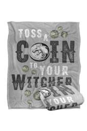 The Witcher Toss A Coin To Your Witcher Soft Throw Blanket 152X127 Cm - thumbnail 2