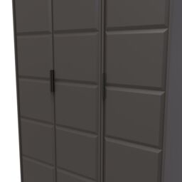 Ready Assembled 2 U Seattle 3 Door Wardrobe (Ready Assembled) in Dark Grey - thumbnail 4