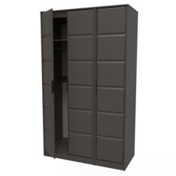Ready Assembled 2 U Seattle 3 Door Wardrobe (Ready Assembled) in Dark Grey - thumbnail 5