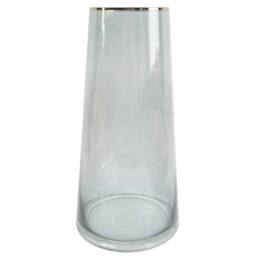 Leaf 80cm Artificial Purple Sunflower & Gold Display Glass Vase - thumbnail 7
