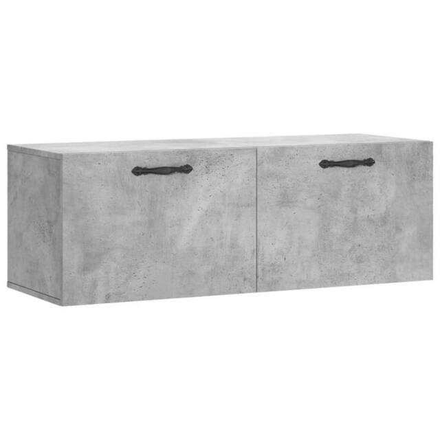 Berkfield Home Wall Cabinet Concrete Grey 100x36.5x35 cm Engineered Wood - image 1
