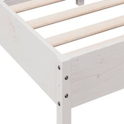 Berkfield Home Bed Frame without Mattress White 90x200 cm Solid Wood Pine - thumbnail 7