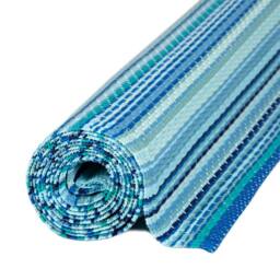THE RUGS Reversible Weatherproof Outdoor Garden Patio Rug Striped Rainbow 1020 in Blue - Size: 150 cm x 220 cm - thumbnail 5