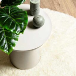 Berkfield Home Shaggy Rug High Pile NAVARRA Cream 100x100 cm Polyester - Size: Medium - thumbnail 8