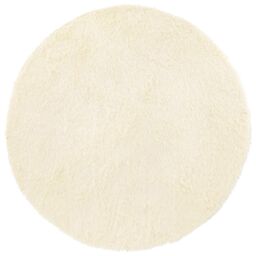 Berkfield Home Shaggy Rug High Pile NAVARRA Cream 100x100 cm Polyester - Size: Medium - thumbnail 2