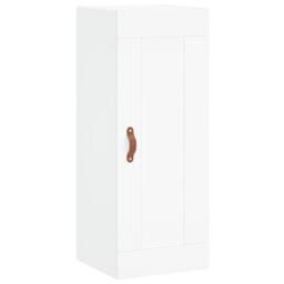 Berkfield Home Highboard White 34.5x34x180 cm Engineered Wood - thumbnail 8