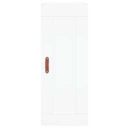 Berkfield Home Highboard White 34.5x34x180 cm Engineered Wood - thumbnail 7