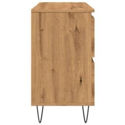 Berkfield Home Bathroom Cabinet Artisan Oak 80x33x60 cm Engineered Wood in Brown - Size: 80 x 33 x 60 cm - thumbnail 5