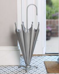 Dibor Vintage Silver Freestanding Indoor Umbrella Stand - thumbnail 2