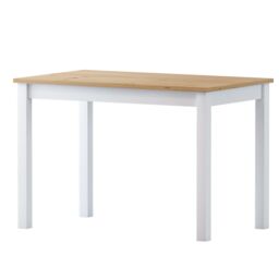 Comfy Living Ltd 5 Piece Wooden Dining Set White With Natural Tabletop - thumbnail 3
