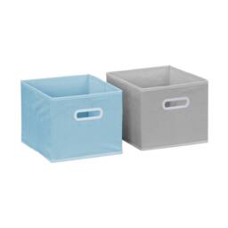 sweeek Children's storage unit with 4 velvet baskets in Blue - thumbnail 7