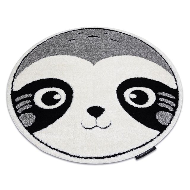 RugsX Modern Children's Rug in Grey - Size: 160 cm diameter - image 1