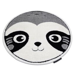 RugsX Modern Children's Rug in Grey - Size: 160 cm diameter - thumbnail 1